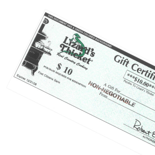 Gift Certificates